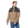 Jack Wolfskin Winter Down Jacket Nature Corduroy with Cord Beige Men